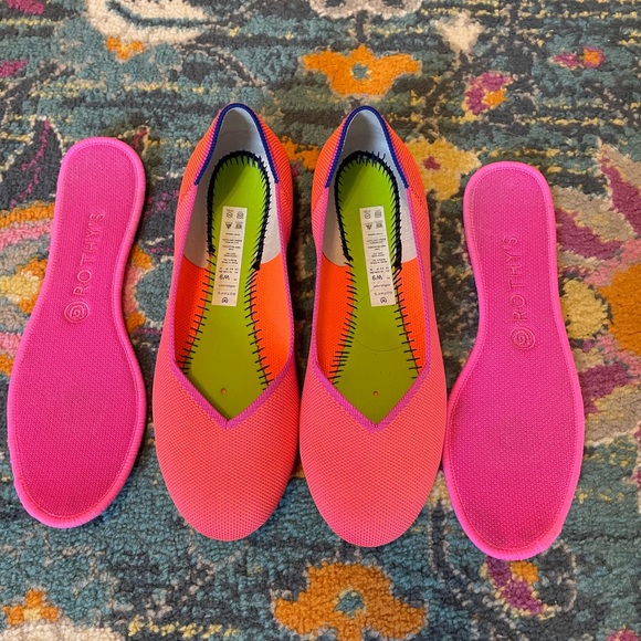Rothy’s Tropical Pink Size 9 flats - Picture 2 of 9